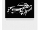 Autokunst. Kunst op wielen. Corvette 1954.