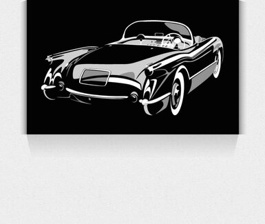 Autokunst. Kunst op wielen. Corvette 1954.