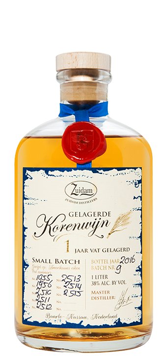 Zuidam Zuidam Korenwijn 1 jaar vat gelagerd 0,5l.