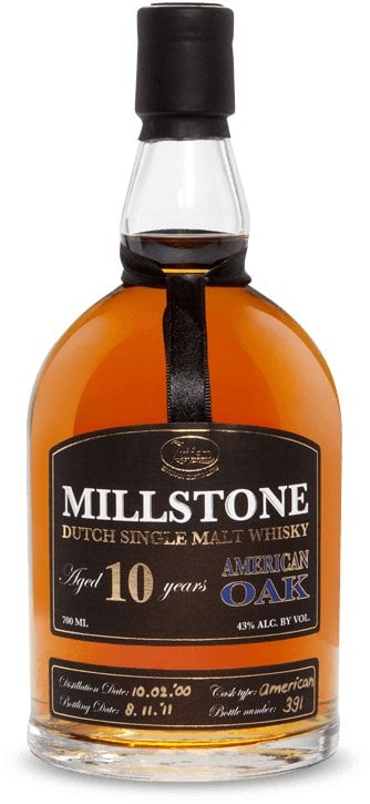 Zuidam Millstone Dutch Single Malt Whisky 10yo American Oak