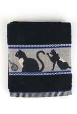 Bunzlau Castle Handdoek katten zwart