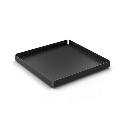 Zack POTES tray / schaal 20x20 cm (gepoedercoat staal, zwart)