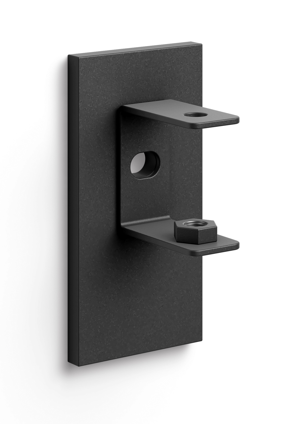 LINEA muurbeugel 40585 (zwart) set/2 stuks