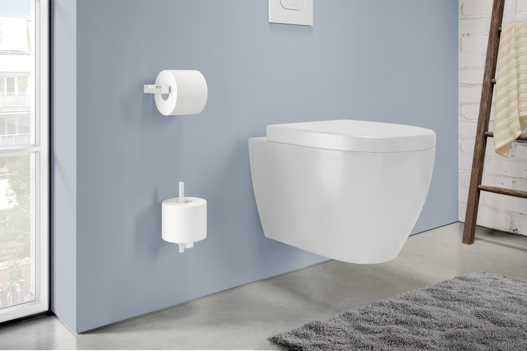 CARVO toiletrolhouder wandmontage 40810 (wit)
