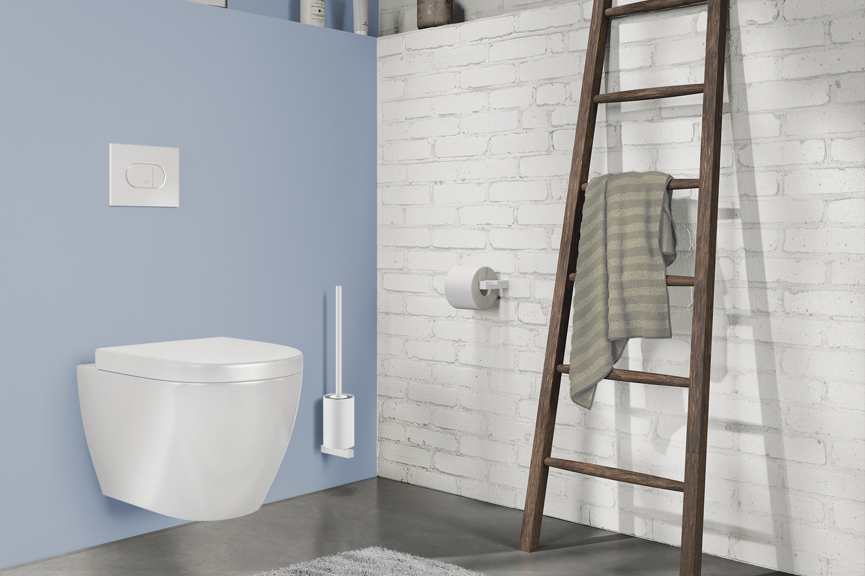 CARVO toilet roll holder wall mounted 40810 (white)