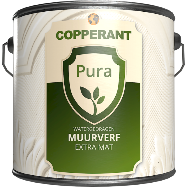 Copperant Pura Muurverf Extra Mat, biobased binnenmuurverf Copperant Pura Muurverf Extra Mat, biobased binnenmuurverf