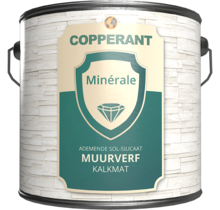 Copperant Minérale Muurverf Kalkmat: biobased duurzame muurverf voor binnen en buiten