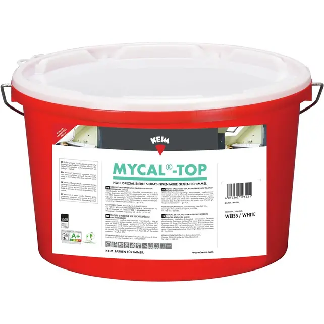KEIM Mycal-Top dampdoorlatende silicaat binnenmuurverf KEIM Mycal-Top dampdoorlatende silicaat binnenmuurverf