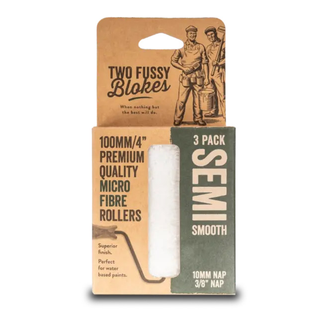 Two Fussy Blokes Semi Smooth microvezel verfroller