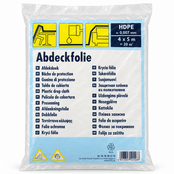 Dunne wegwerp afdekfolie van 7 mu, 4 x 5 m | Transparant