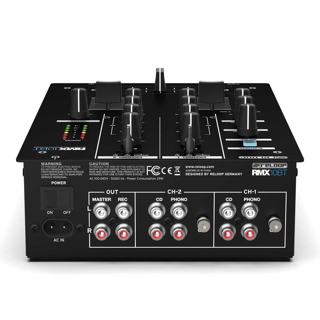 Reloop RMX-10 BT 2-kanaals Bluetooth DJ-mixer