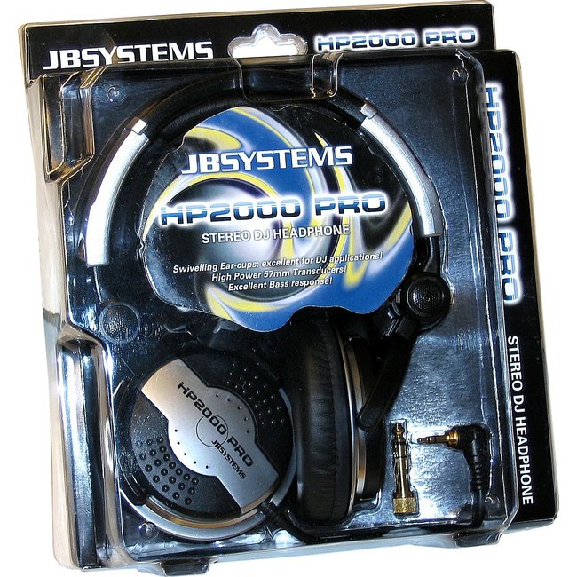 JB Systems HP2000 PRO DJ koptelefoon