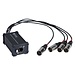 Hilec BOXRJ4XM5 RJ45 / XLR5M adapterdoos voor audio of DMX signaal