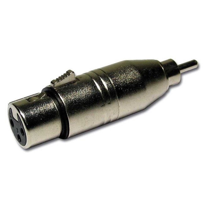 Hilec ADA/XFRM Adapter vrouwelijke XLR / mannelijke RCA