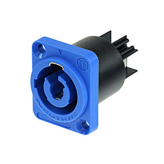 Neutrik NAC3MPXXA CHASSIS D-size Powercon-inlaat (blauw)