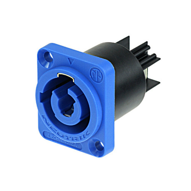 Neutrik NAC3MPXXA CHASSIS D-size Powercon-inlaat (blauw)