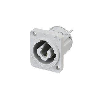 Neutrik NAC3MPXXB CHASSIS D-size Powercon stopcontact (grijs)