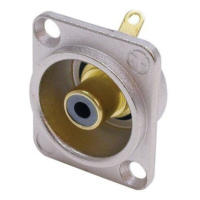 Neutrik NF2D-0 RCA/Phono-aansluiting in nikkel