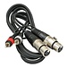 Hilec 2-0440 Assembled cable signal 2x RCA + 3pin XLR f 1.5m