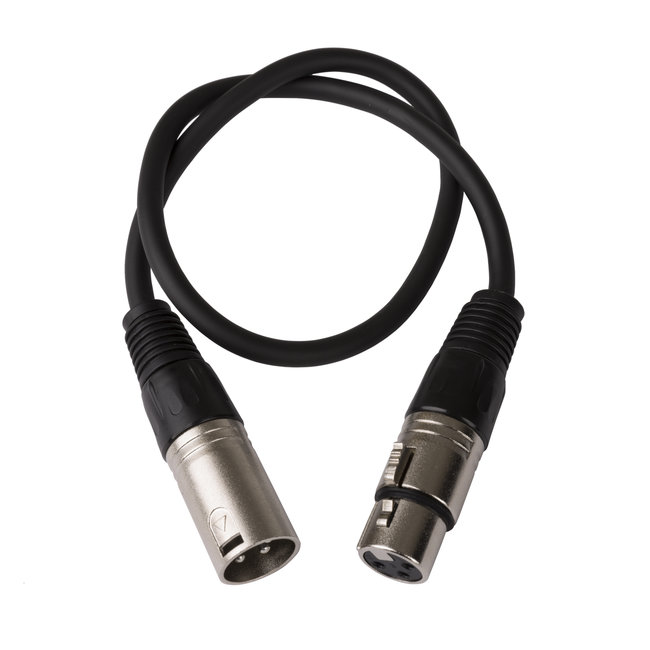 Hilec XMF-0.50M Assembled cable signal, 3pin XLR f + 3pin XLR m 0.5m