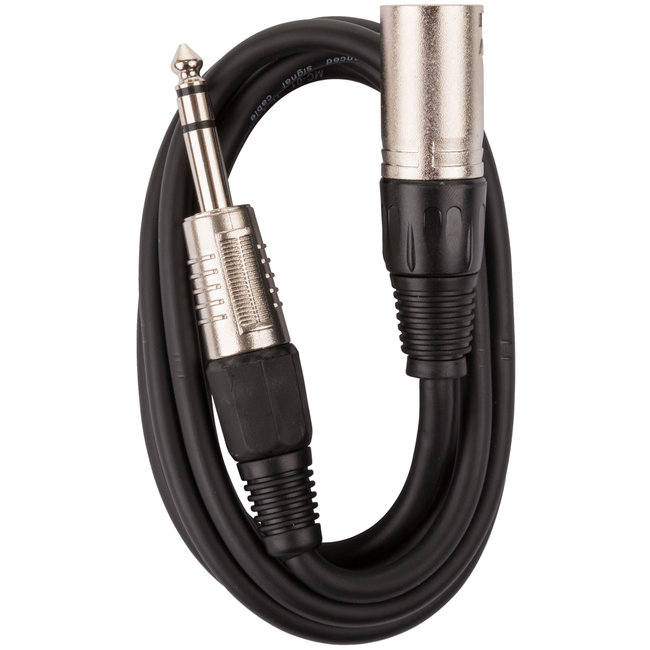 Hilec SJXM-1M5 Symmetrische signaalkabel Stereo Jack/XLR mannelijk 1,5m