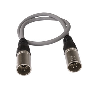 JB systems XLR5 M-M 0,5M XLR-5pin man/man DMX-conversiekabeltje