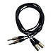 Hilec CL-41/1.5 2x mannelijke XLR / 2x mannelijke stereo Jack kabel 1.5m