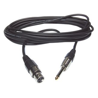 Hilec CM/XFJM-3 Vrouwelijk XLR / mannelijke mono Jack microfoonkabel 3m