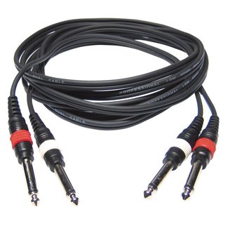 Hilec FL-22/6 4x mannelijke mono Jack line kabel 6m