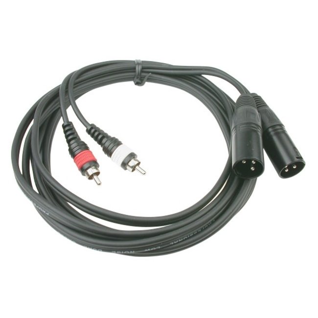 Hilec CL-26/3 2x Male XLR / 2x Male RCA line cable 3m