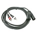 Hilec CL-26/3 2x Male XLR / 2x Male RCA line cable 3m