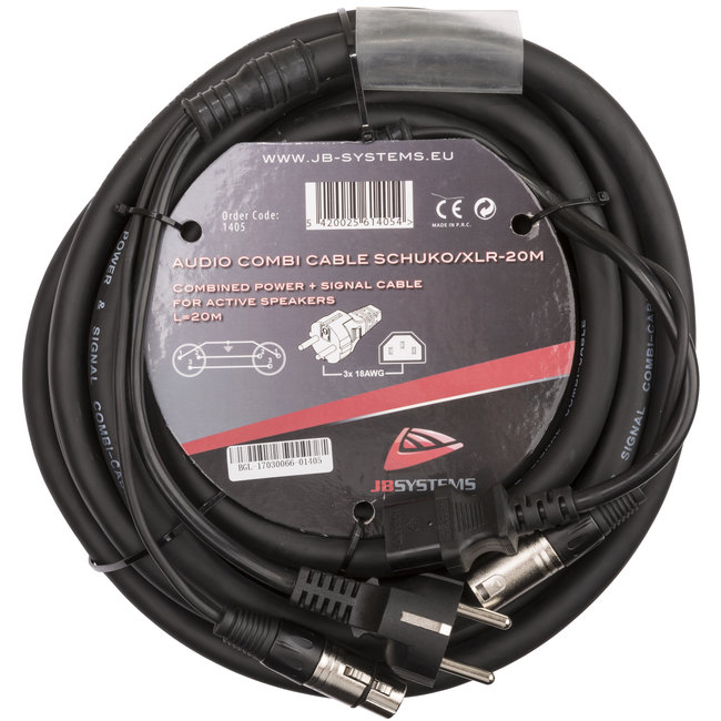 Hilec AUDIO COMBI CABLE SCHUKO/XLR-20M