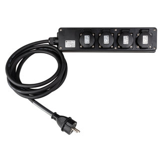 Hilec MULTISOCKET4PRO-G-3M stroomverdeeldoos