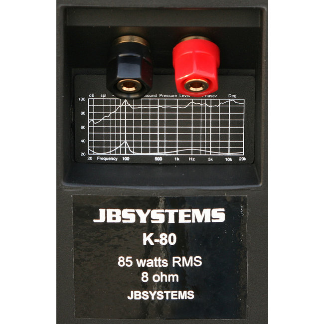 JB Systems K-80/Black Waterafstotende luidspreker (per paar)