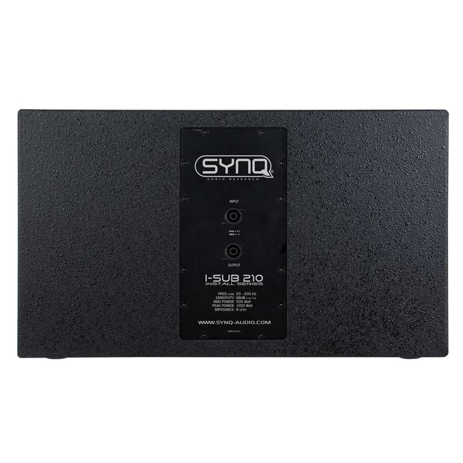 SYNQ I-SUB 210 Krachtige dubbele 10'' subwoofer