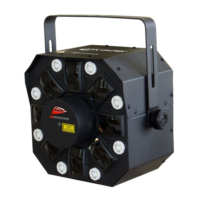JB Systems INVADER Multieffect: 23W led effect + 200mW red+green laser