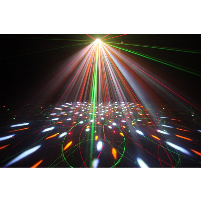JB Systems INVADER Multieffect: 23W led effect + 200mW red+green laser
