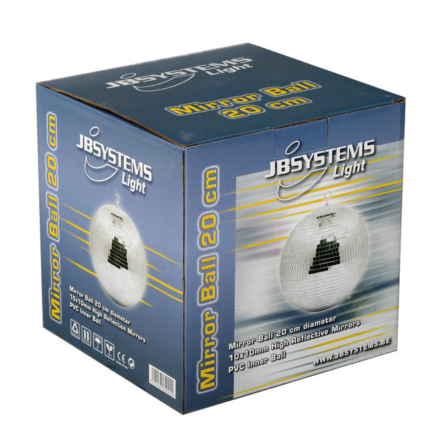 JB Systems MIRROR BALL 8"/20cm Spiegelbol
