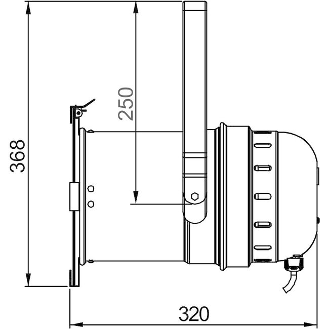 BRITEQ COB PAR56-100WW BLACK