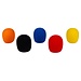Hilec WINDSCREEN COLOURED Set met 5 gekleurde microfoon windkappen