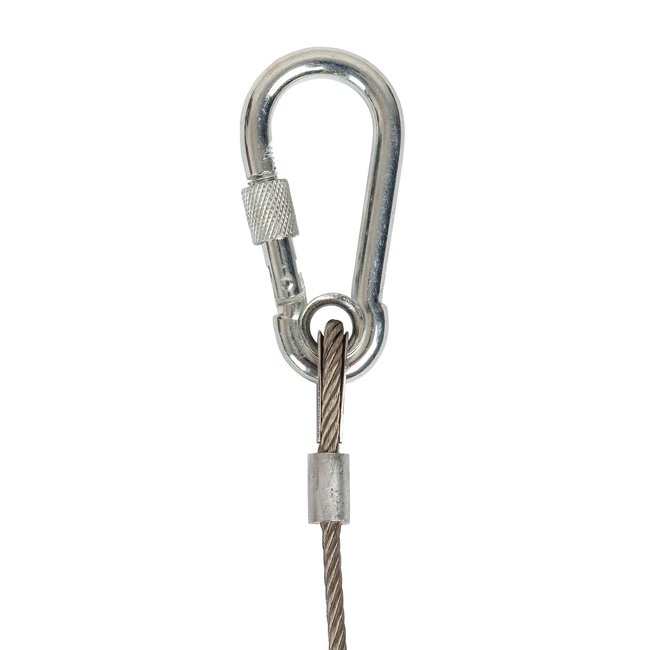 BRITEQ SAFETY CABLE D4-60CM – Betrouwbare Beveiliging voor Verlichting en Apparatuur De BRITEQ SAFETY CABLE D4-60CM is een essentiële veiligheidskabel voor het ophangen en beveiligen van verlichting en andere apparatuur. Met een diameter van 4 mm en een l