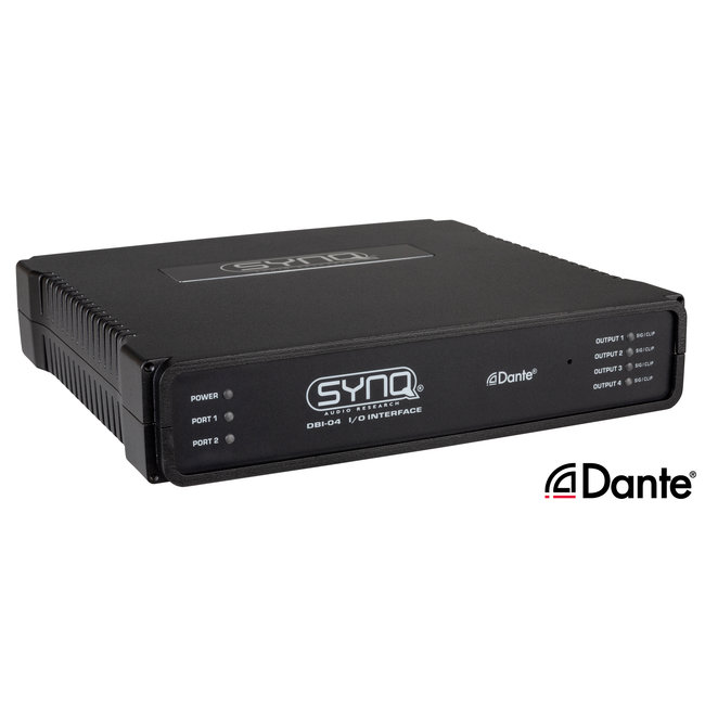 SYNQ DBI-04 analoge / DANTE®-netwerkaudiobrug