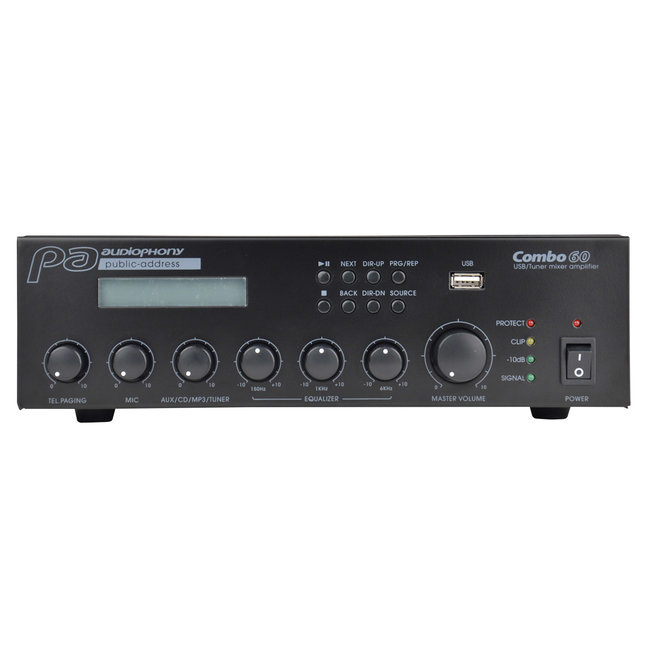 Audiophony COMBO60 Mengpaneel / versterker / multimediaspeler 60W
