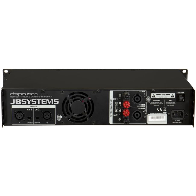 JB Systems DSPA-1500 Professionele switch-mode vermogensversterker