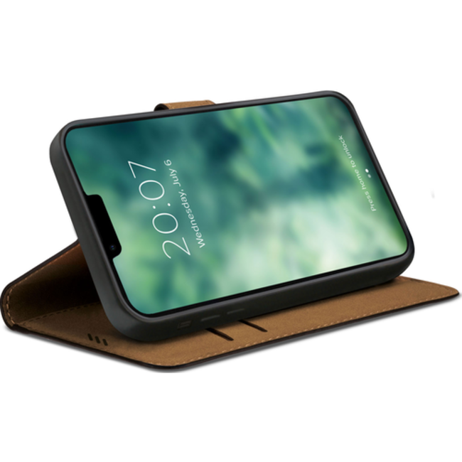 XQISIT Slim Wallet Apple iPhone 14 Plus - Zwart