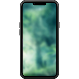 XQISIT Silicone case Apple iPhone 14 - Zwart