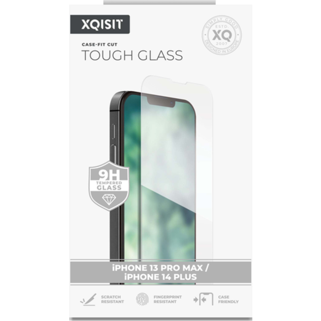 XQISIT Tough Glass CF Apple iPhone 14 Plus/13 Pro Max