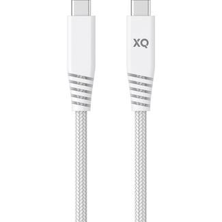 XQISIT XQISIT Extra Strong Braided USB C 3.1 to USB C 3.1 200cm - Wit