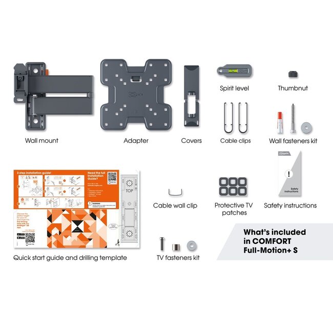 Vogel's TVM 3245 draaibare tv-muurbeugel - zwart