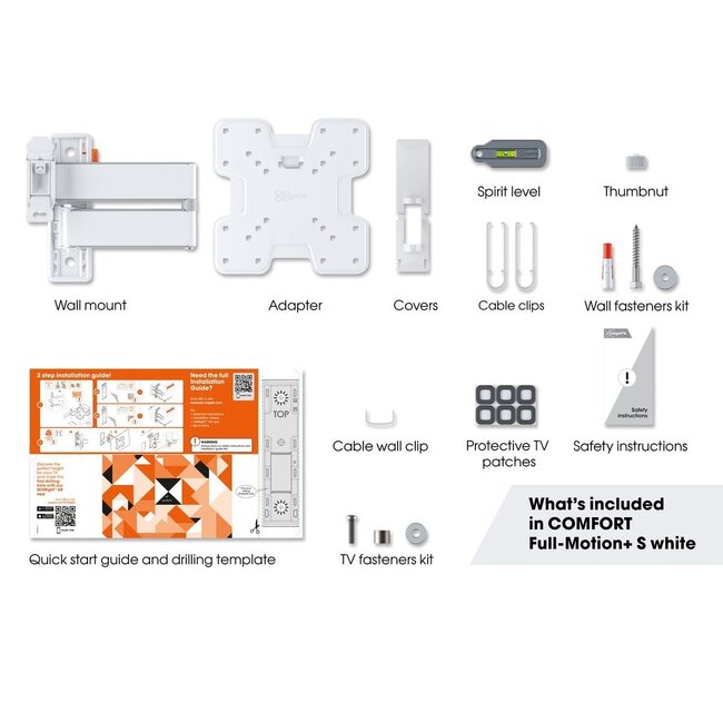 Vogel's TVM 3245 draaibare tv-muurbeugel - wit